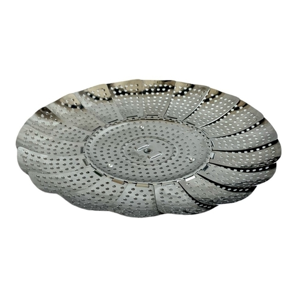 Steamer Stainless Steel Collapsible Vegetable Steamer Basket Insert - Picture 4 of 5